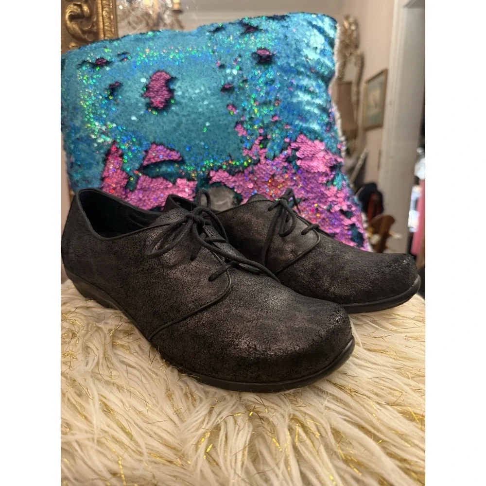 Dansko Womens Shoes Olive Size 7.5/8 EUR 38 Black Oxford Pro Nurse Pre Owned